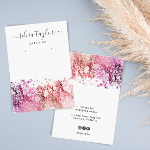 Modern Calligraphy art Earring display card