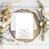 Modern Calligraphy Artistic Wedding