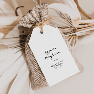 Modern Calligraphy Baby Shower Gift Tags