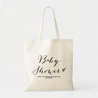 Modern Calligraphy Baby Shower Party Favour Bag
