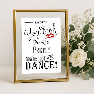 Modern Calligraphy Bathroom wedding print