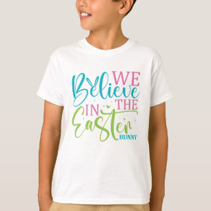 Modern Calligraphy Easter Bunny T-Shirt