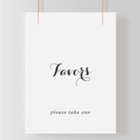 Modern Calligraphy Favours Sign