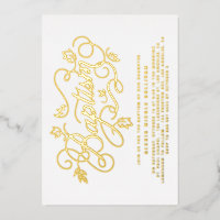 Modern Calligraphy Foliage Lettering Baptism