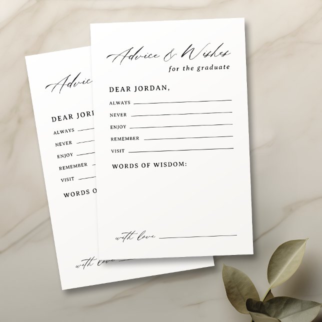 Modern Calligraphy Graduation advice & wishes (Modern Calligraphy Graduation advice & wishes)