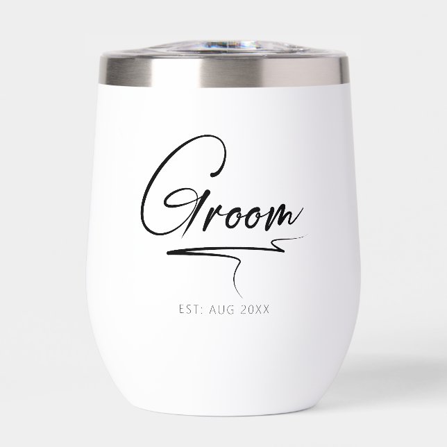 Modern Calligraphy Groom Black ID1025 (Front)