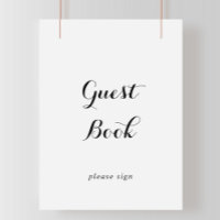 Modern Calligraphy Guest Book Sign