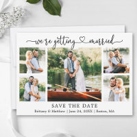 Modern Calligraphy Heart Getting Married 5 Photo