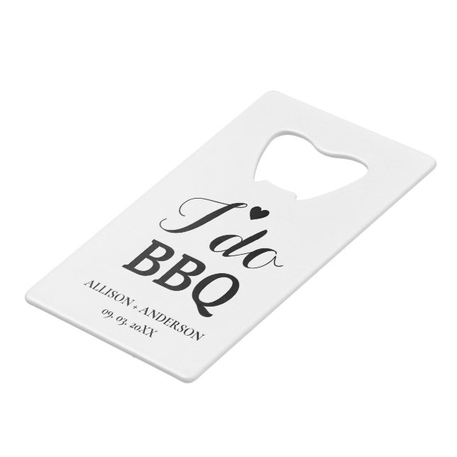 Modern calligraphy i do bbq bridal shower  (Front Angled)