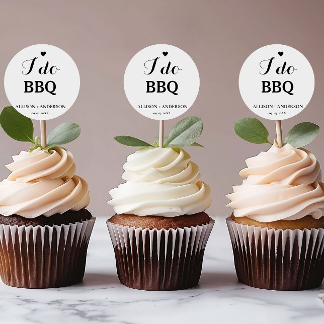 Modern calligraphy i do bbq bridal shower  classic round sticker (Creator Uploaded)