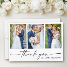 Modern Calligraphy Ink Pen Script 3 Photo Wedding