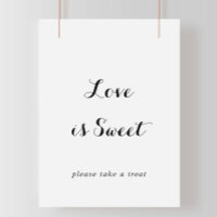 Modern Calligraphy Love Is Sweet Sign