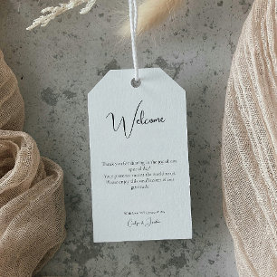 Modern Calligraphy Minimalist Wedding Gift Tags