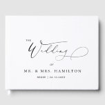 Modern Calligraphy Minimalist Wedding Guest Book<br><div class="desc">Embrace timeless elegance with our Modern Minimalist Wedding collection at Zazzle. Discover sleek designs and clean lines that bring a touch of sophistication to your special day. From chic invitations to stylish decor, our curated selection ensures your wedding reflects your contemporary style effortlessly. Let simplicity speak volumes on your big...</div>