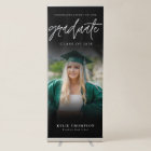 Modern Calligraphy Photo Graduation Black Vertical