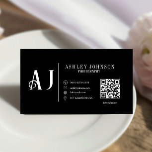 Modern Calligraphy Photographer photography  Business Card