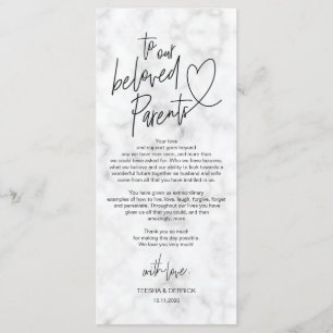 Modern calligraphy Place Setting Thank You Card