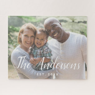 Modern Calligraphy Script Family Full Photo Jigsaw Puzzle