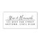 Modern Calligraphy Script Return Address