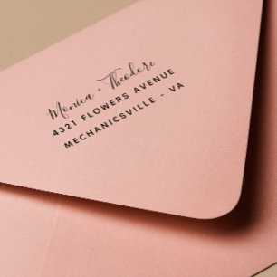 Modern Calligraphy script wedding Self-inking Stamp