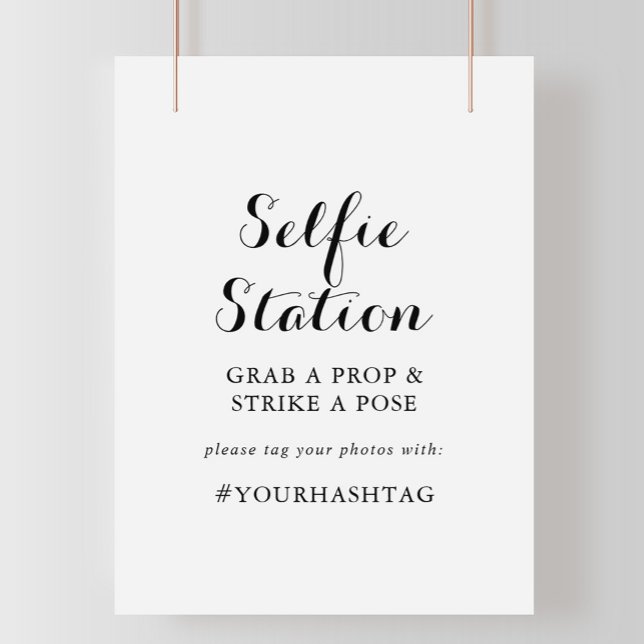 Modern Calligraphy Selfie Station Sign (Creator Uploaded)
