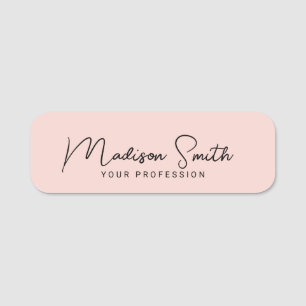 Modern Calligraphy Stylish Signature Elegant Name Tag