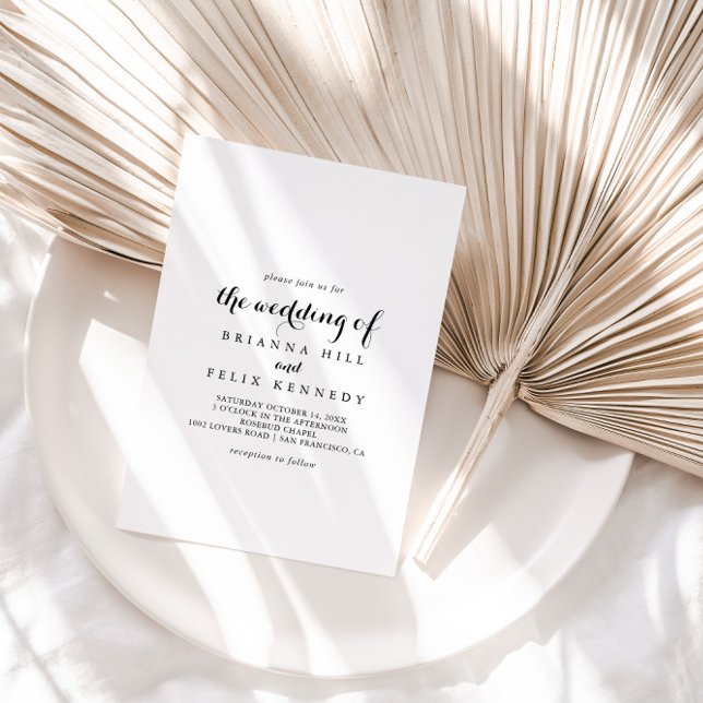 Modern Calligraphy The Wedding Of Invitation (Creator Uploaded)