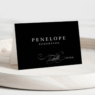 Modern calligraphy timeless Guest Name  Place Card