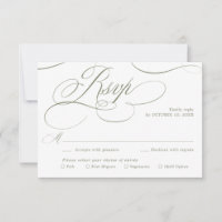 Modern calligraphy timeless Sage Green wedding