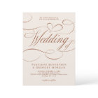 Modern Calligraphy Timeless Terracotta Wedding