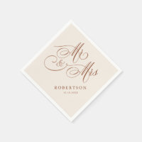 Modern calligraphy timeless Terracotta wedding