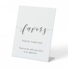 Modern Calligraphy Wedding Favours Table
