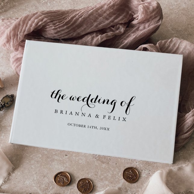 Modern Calligraphy Wedding Guest Book (Creator Uploaded)