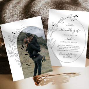 Modern Calligraphy Wedding Invitation
