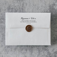 Modern Calligraphy Wedding Invitation Envelope