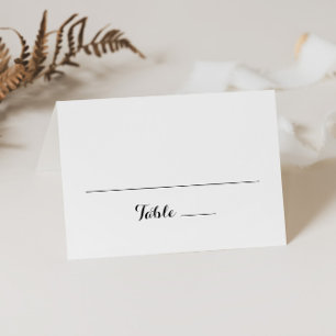 Modern Calligraphy Wedding Place Card