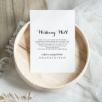 Modern Calligraphy Wedding Wishing Well
