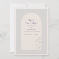 Modern calm Arch Botanical minimal Wedding 