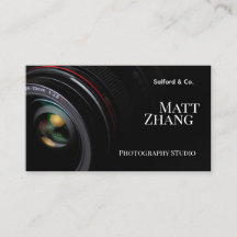 Modern Camera Lens Photographer & Studio Business