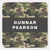 Modern Camouflage Pattern Name Black