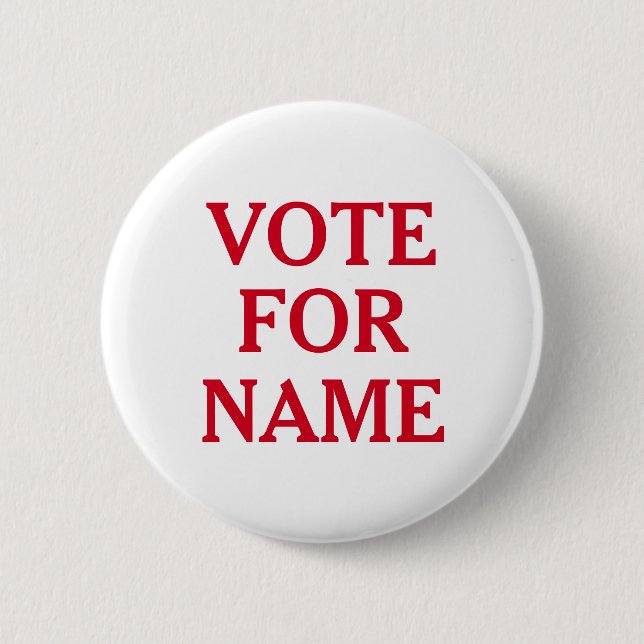 Modern Campaign Gear - Red and White 6 Cm Round Badge (Front)