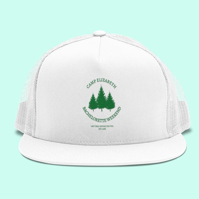 Modern Camping Bachelorette Weekend Trucker Hat (Creator Uploaded)