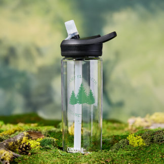 Modern Camping Bachelorette Weekend Water Bottle