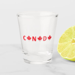 Modern canada canadian country Flag Souvenir Shot Glass