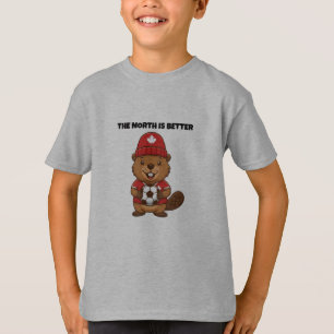 Modern Canada Soccer Beaver Kids Tee - 2026 Pride