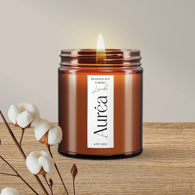 Modern Candle Jar Thin Vertical Label (Creator Uploaded)