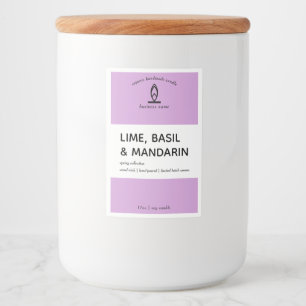 Modern Candle Label