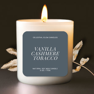 Modern candle label minimal product sticker