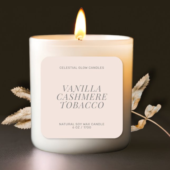 Modern candle label minimal product sticker (Creator Uploaded)