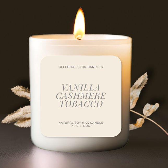 Modern candle label minimal product sticker (Creator Uploaded)